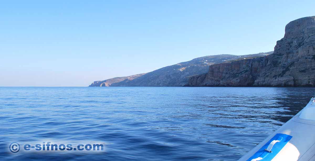 Visite avec le bateau à Sifnos