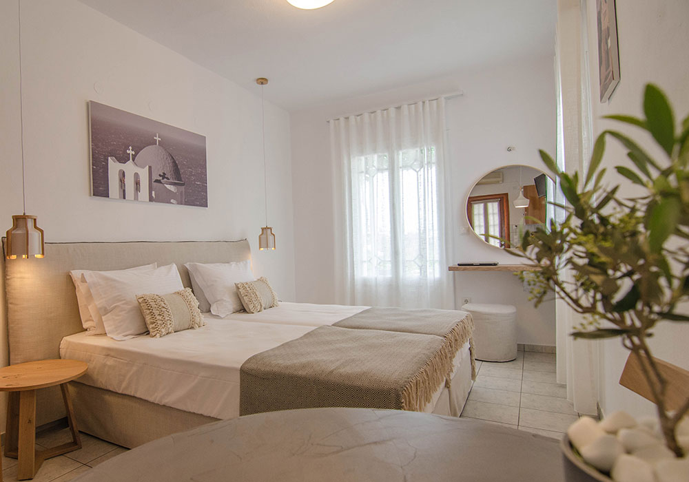 Les chambres et appartements Nikoleta au centre d'Apollonia