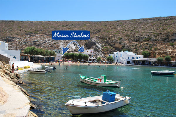 Maria studios dans Cheronissos, par la mer