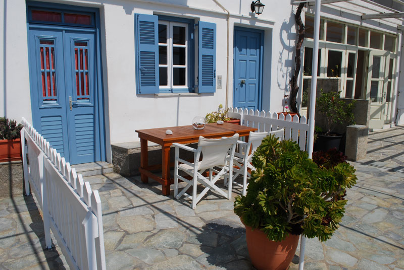L'appartement du rez de chaussée, au hébergement Eugenia