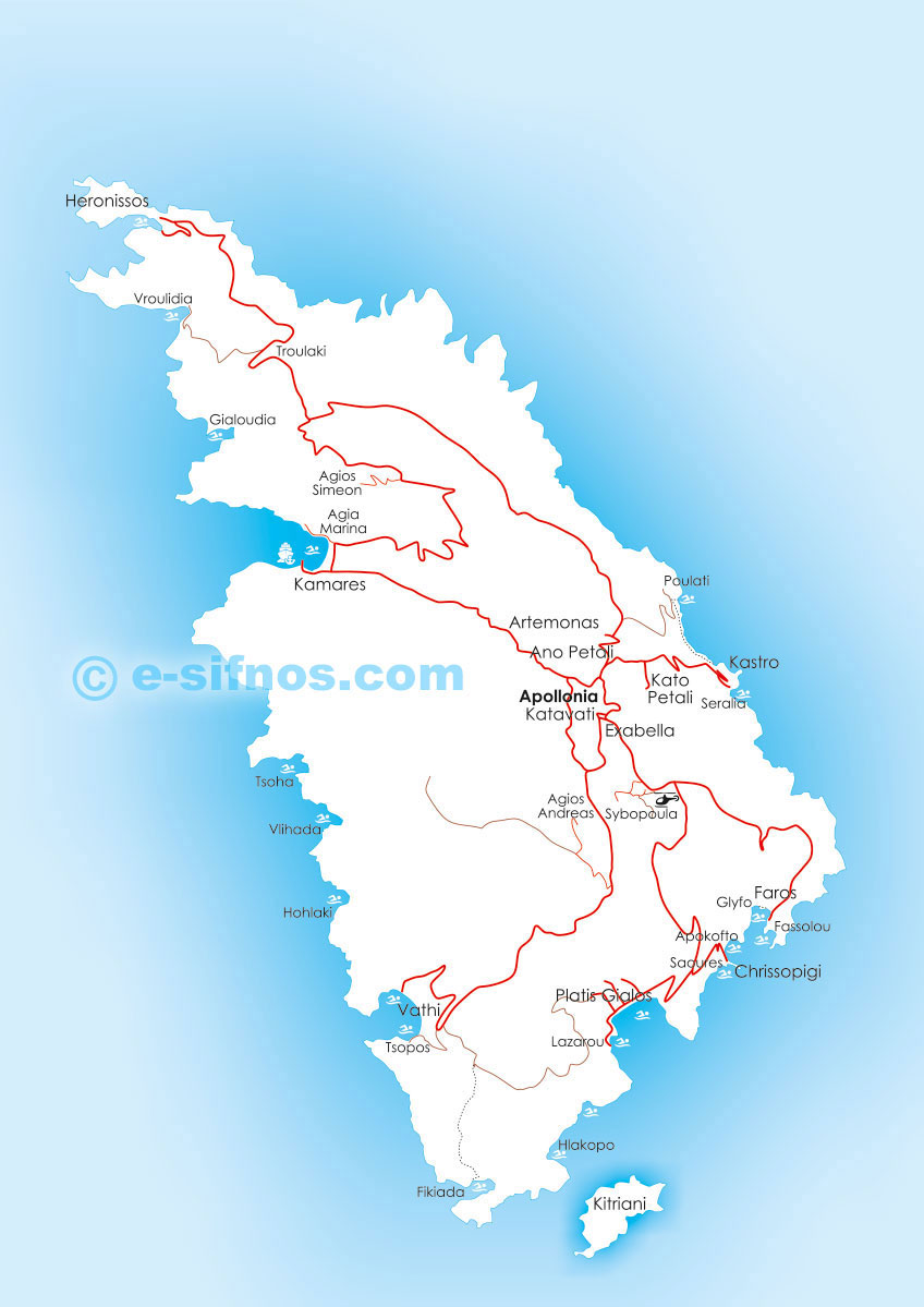 Map of Sifnos