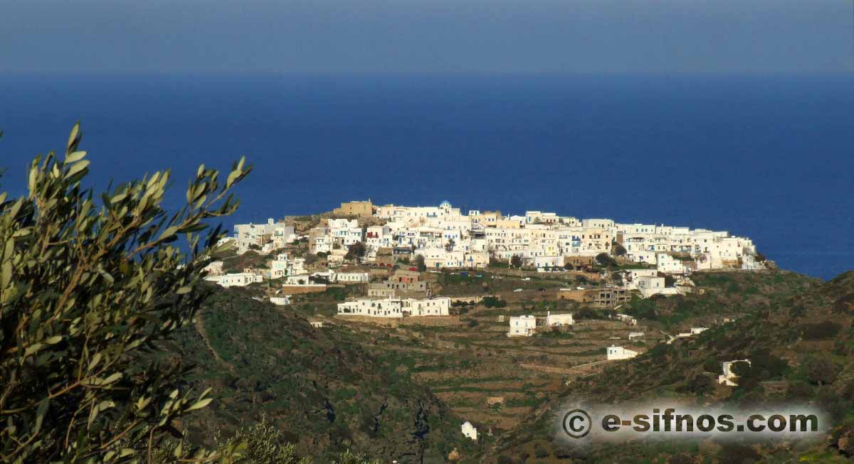 Le village de Kastro à Sifnos